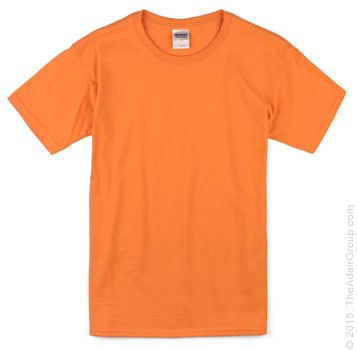 tangerine color t shirt