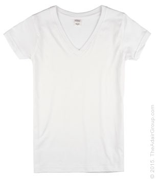 white v neck fitted top