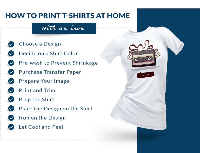 How to print your own t shirt - iron on transfer