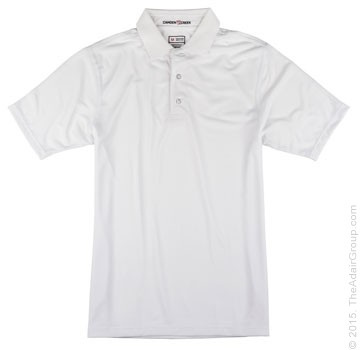 White Performance Polo for Adults | The Adair Group