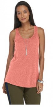 Coral Heather | Ladies Flowy Tank