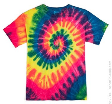 Neon Rainbow Kids Tie Dye T-Shirt | The Adair Group