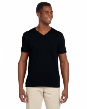 Black| Adult V-Neck T-Shirt