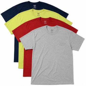 Assorted Colors Adult Pocket T-Shirt