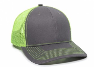 Charcoal/Neon Yellow|Premium Trucker Cap