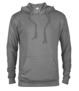 Graphite Heather|Lightweight Hoodie