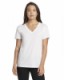 White Ladies Relaxed V-Neck