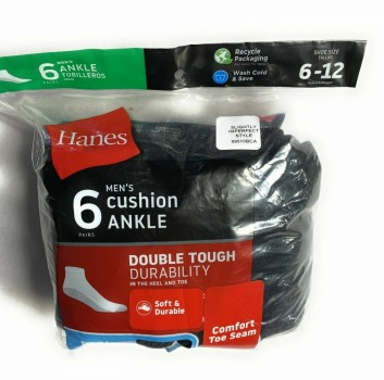 Black Men's Cushion Ankle